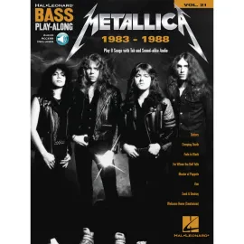 Сборник песен Hal Leonard Bass Play-Along Volume 21: Metallica 1983-1988