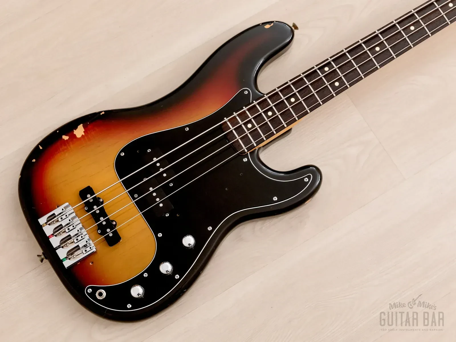 1970s Fender Precision Bass Body w/ Lindy Fralin Pickups, Sunburst w/ Case