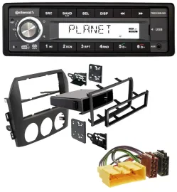 Continental USB 1DIN AUX DAB MP3 Autoradio für Mazda MX-5 (2005-2008)