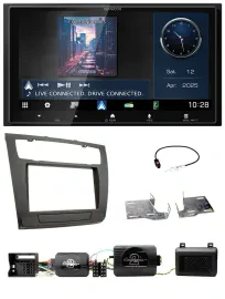 Kenwood Bluetooth 2DIN USB DAB Lenkrad Autoradio für BMW 1er PDC aut. Klima E87/