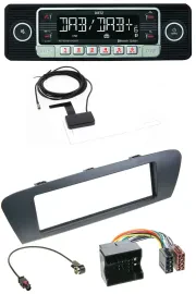 Dietz DAB Bluetooth USB MP3 Autoradio für Renault Scenic (ab 12) - grau
