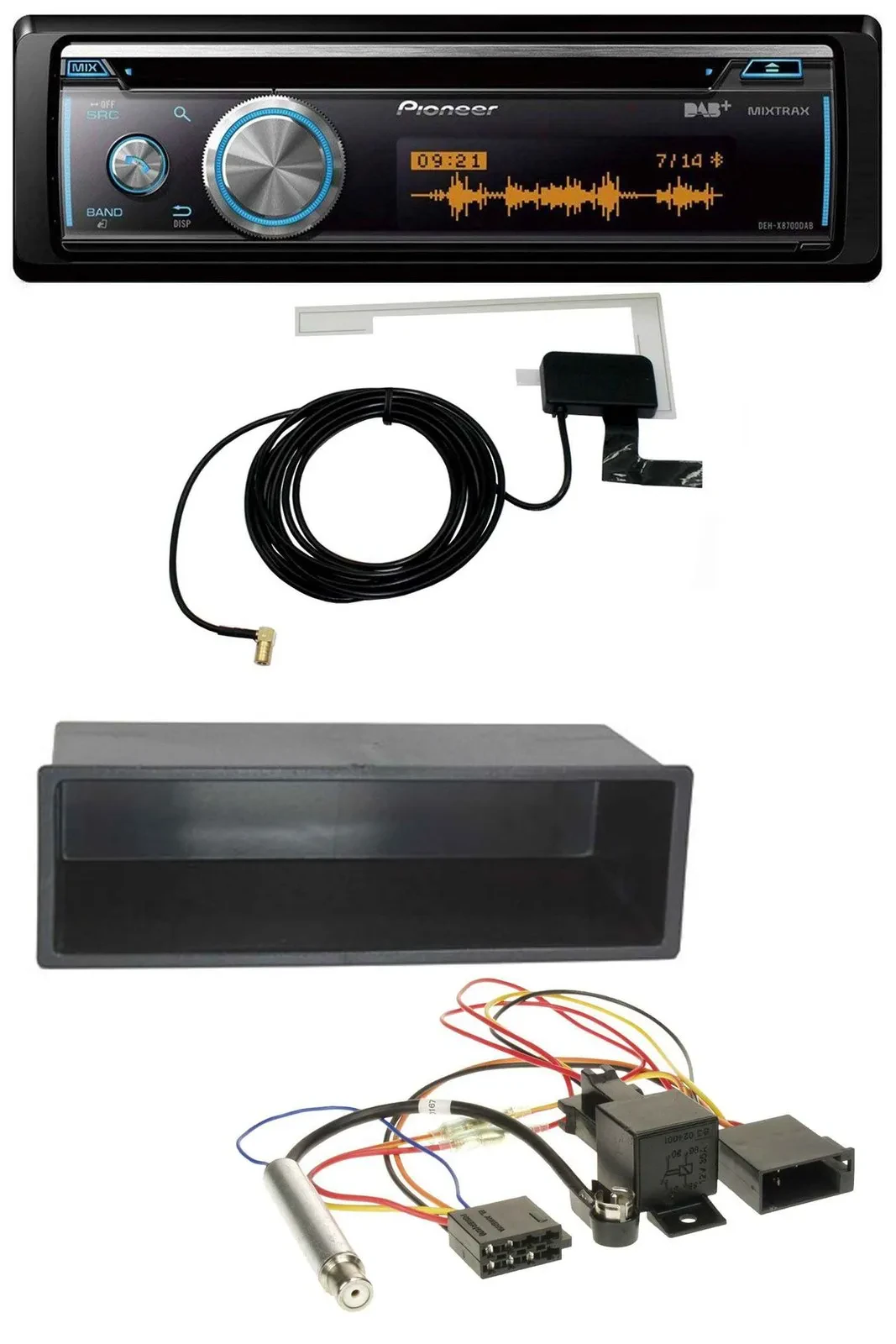 Pioneer Bluetooth DAB MP3 USB CD Autoradio für VW Polo T4 Passat Golf (98-04)