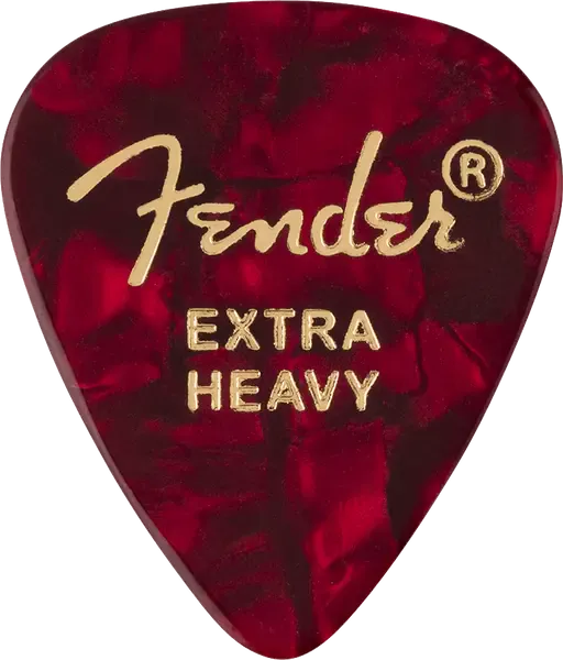 Медиаторы FENDER 351 Shape Premium Picks Extra Heavy Red Moto 12 Count, 12 шт