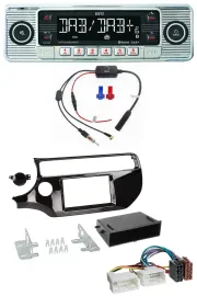 Dietz DAB USB MP3 Bluetooth Autoradio für Kia Rio UB ab 2015 piano-schwarz