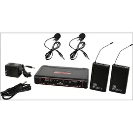 Микрофонная радиосистема Galaxy Audio EDXR/38VV Dual-Channel Wireless Lavalier System Band N Black