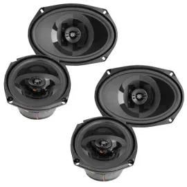 (2-Pairs) Memphis PRX6902 240W RMS 6x9" 2-way Coaxial Car Speakers