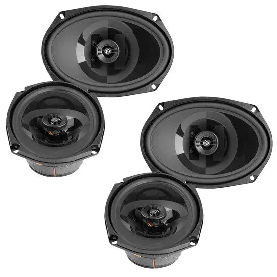 (2-Pairs) Memphis PRX6902 240W RMS 6x9" 2-way Coaxial Car Speakers