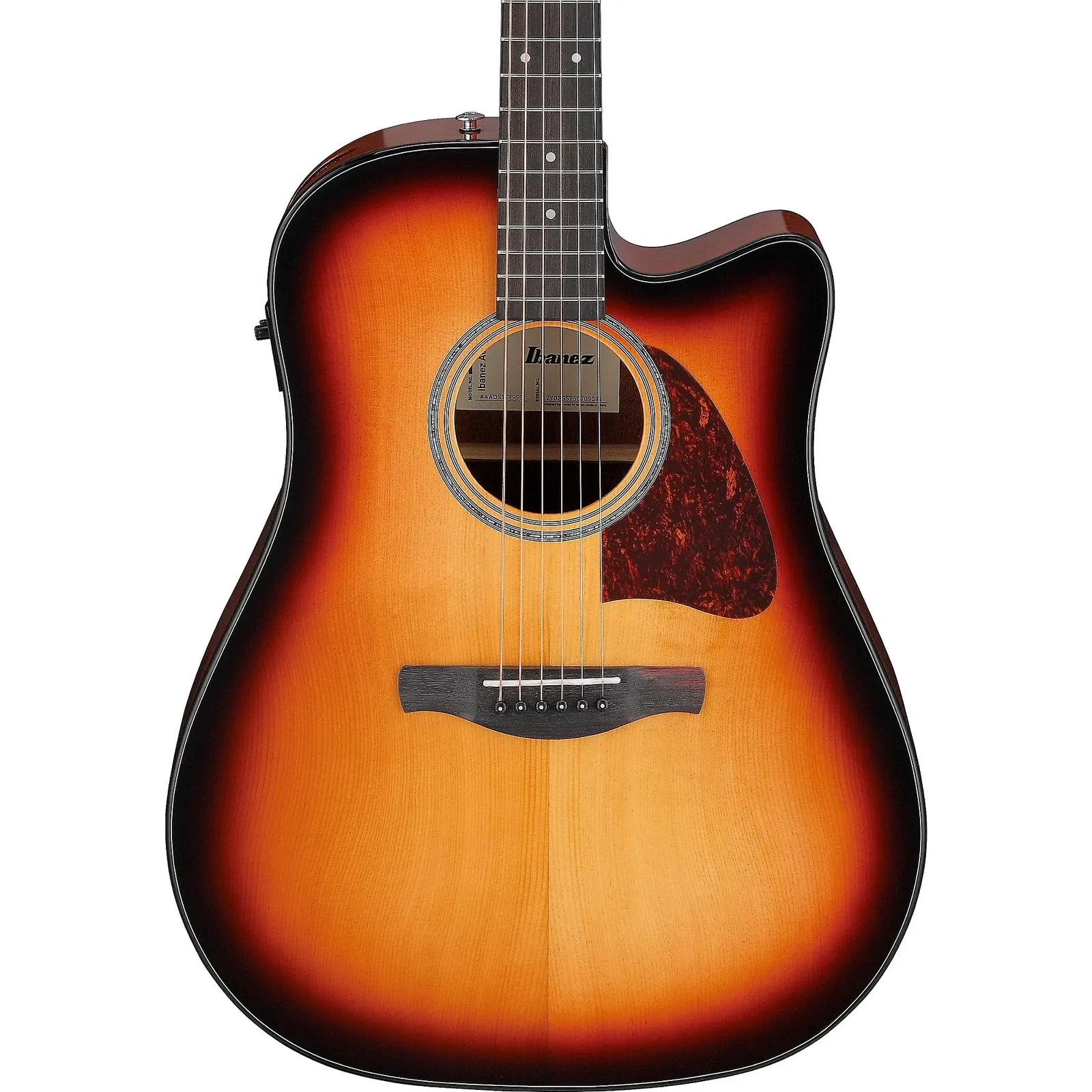 Ibanez AAD51CE Dreadnought Acoustic-Electric Guitar, Solid Spruce Top, Sunburst