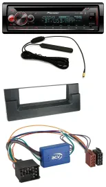 Автомагнитола Pioneer USB DAB Bluetooth CD MP3 для BMW 5 (E39), X5 (E53) с активной аудиосистемой