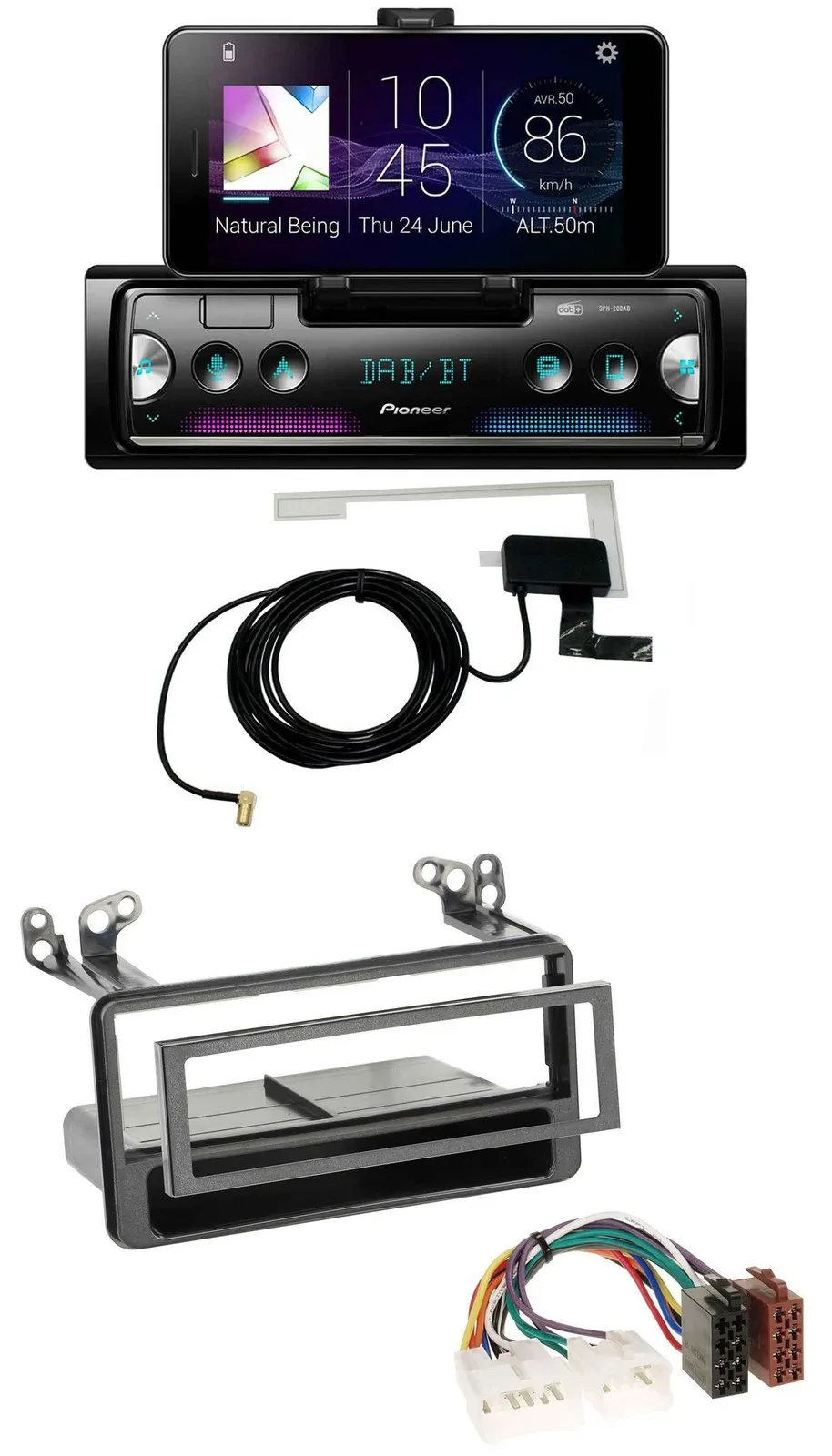 Pioneer DAB Bluetooth MP3 USB Autoradio für Toyota MR2, RAV4, Yaris Verso