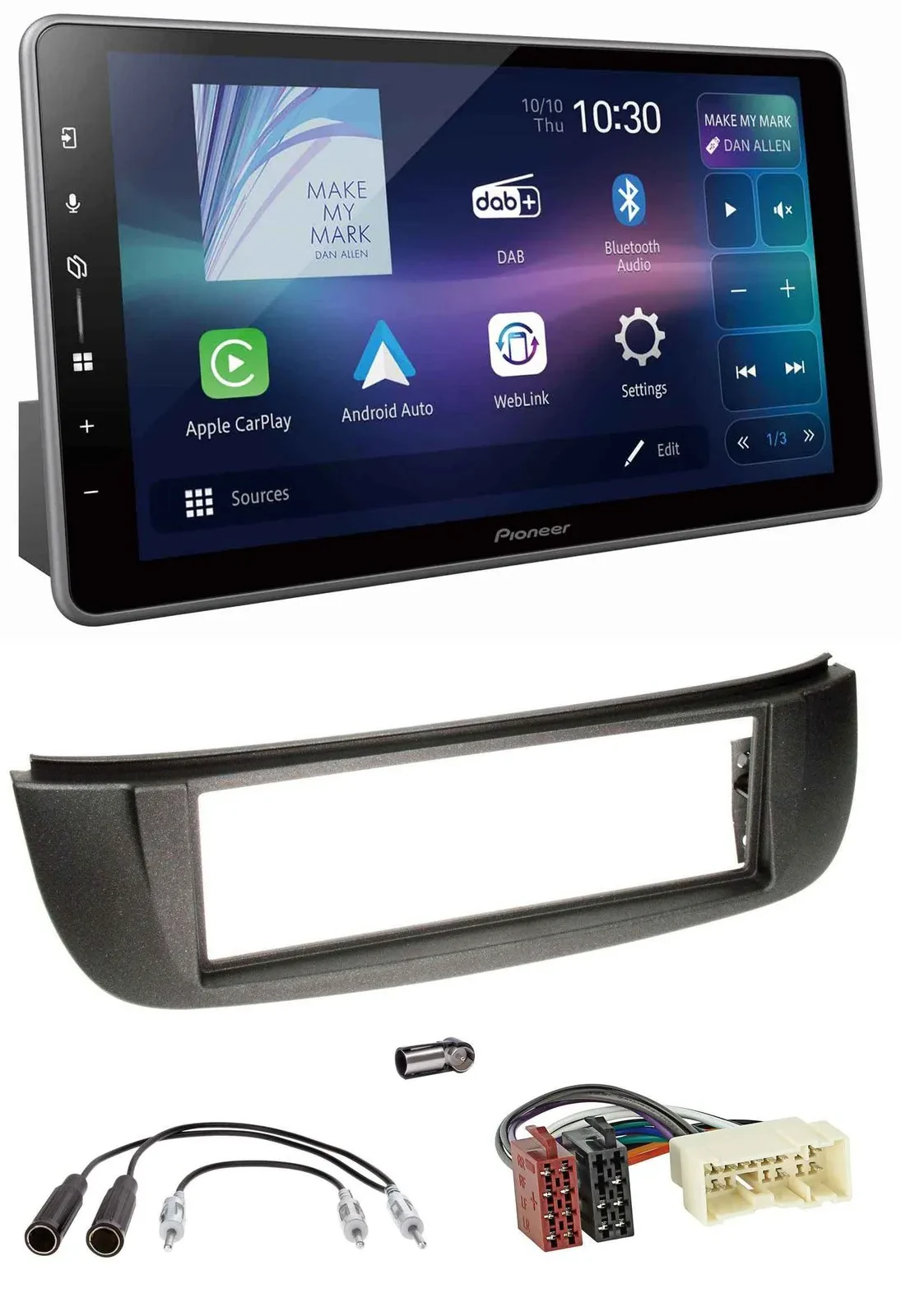 Автомагнитола для Nissan Almera Tino (2001–2004) Pioneer Bluetooth, USB, DAB, MP3