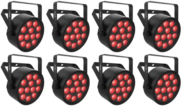 Светодиодный прибор Chauvet DJ SlimPAR T12 ILS RGB LED D-Fi USB (8 штук)