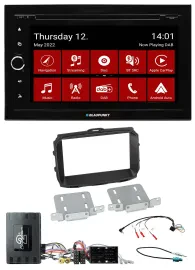 Blaupunkt 2DIN Lenkrad Bluetooth USB TMC DAB Navigation für Alfa Giulietta Infoa
