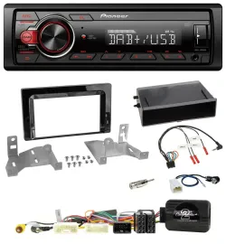 Pioneer MP3 1DIN DAB USB Lenkrad Autoradio für Toyota Aygo ab 2022 AB7 Klavierla