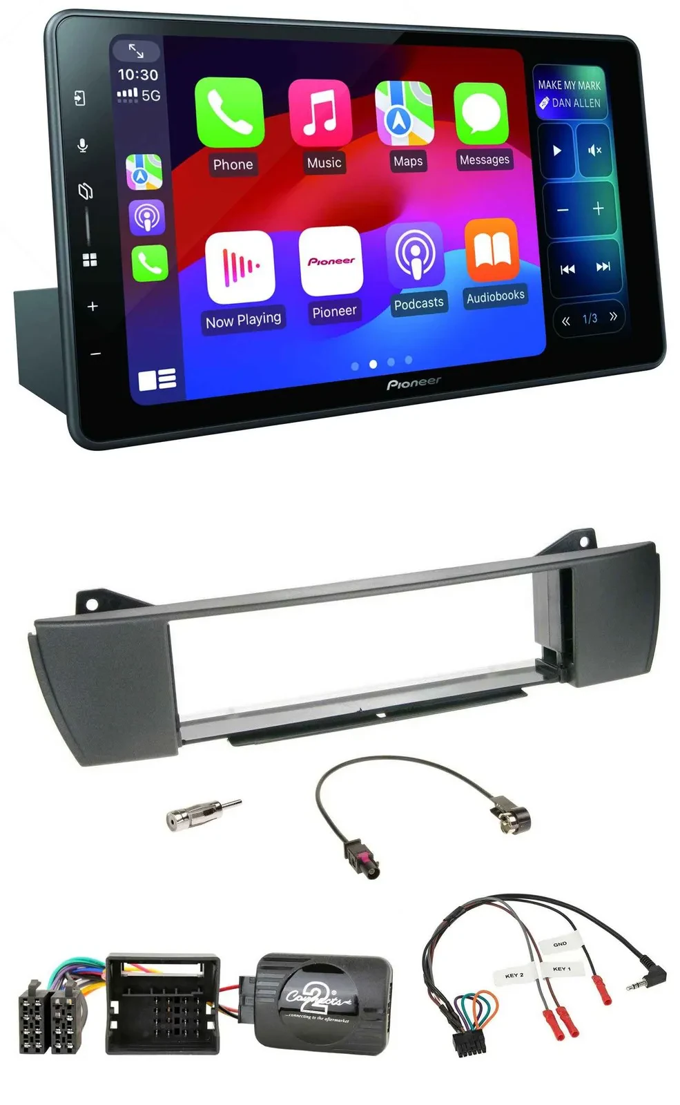 Pioneer Bluetooth DAB Lenkrad USB Autoradio für BMW Z4 E85 2003-2008