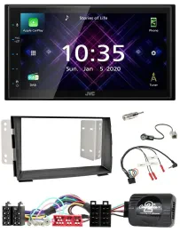 JVC DAB 2DIN Lenkrad Bluetooth USB Autoradio für Kia Venga 2010-2019
