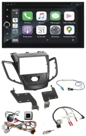 Автомагнитола Blaupunkt Ford Fiesta 10-13 sc 2DIN, DAB, USB, Bluetooth, TMC навигация, совместима с управлением на руле