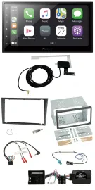 Pioneer USB Lenkrad 2DIN Bluetooth DAB Autoradio für Opel Tigra Corsa C Meriva g