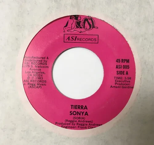 Виниловая пластинка Tierra - Sonya / Body Heat [New 7" Vinyl]