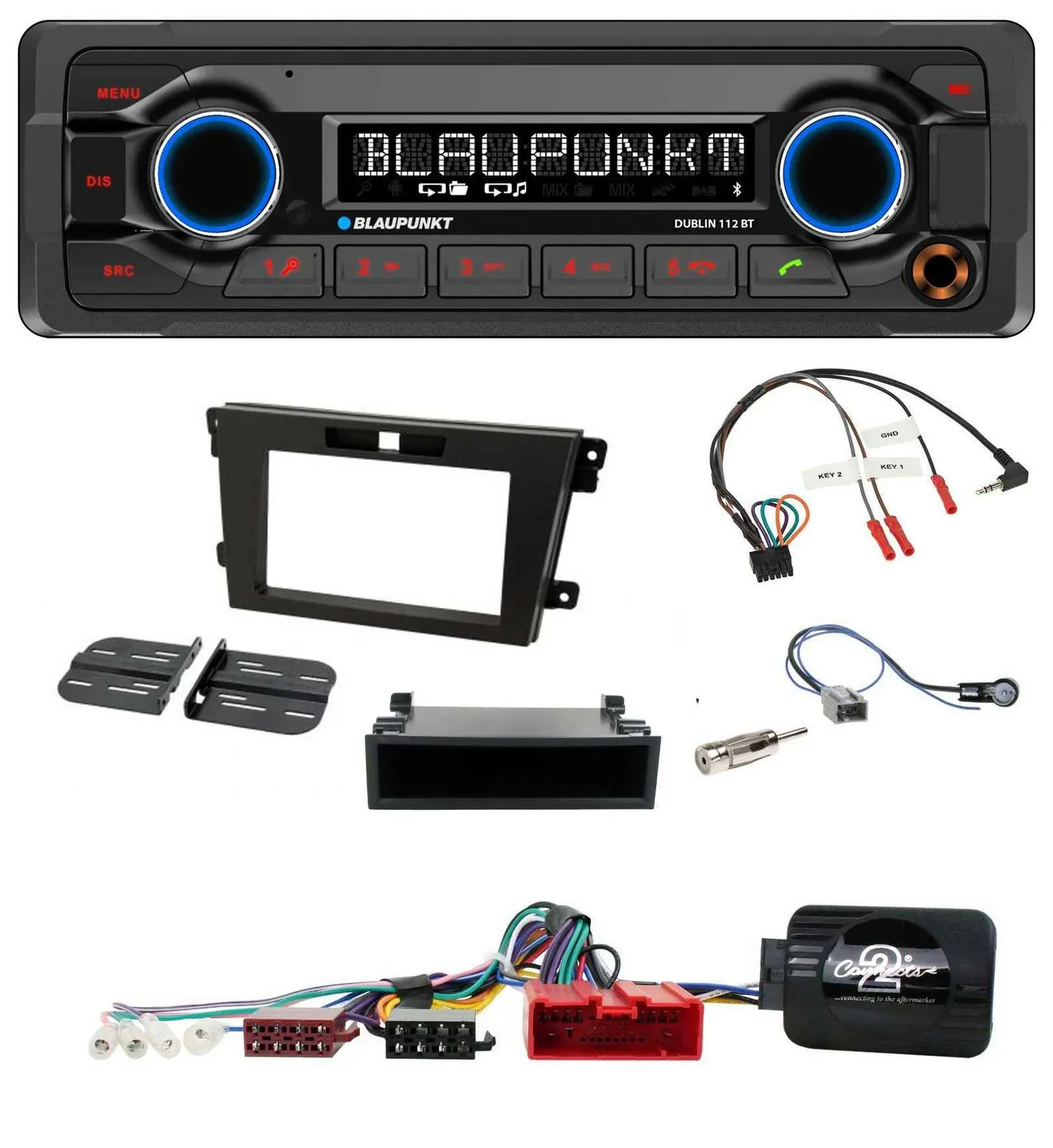 Blaupunkt MP3 Bluetooth USB Lenkrad Autoradio für Mazda CX-7 2008-2010