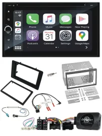 Blaupunkt 2DIN Bluetooth DAB USB DVD Lenkrad Autoradio für Saab 9-5 2008-2010