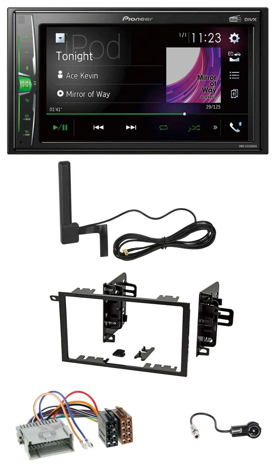 Pioneer MP3 DAB AUX 2DIN Bluetooth Autoradio für Chevrolet Avalanche Blazer Cava