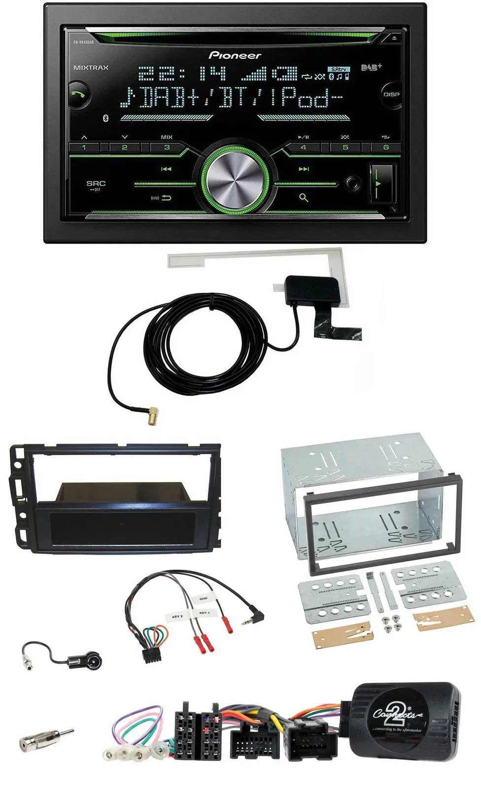 Pioneer CD USB Lenkrad Bluetooth 2DIN DAB Autoradio für Cadillac BLS YSCF 2006-2