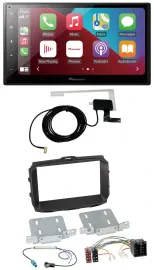 Автомагнитола Pioneer USB Bluetooth DAB MP3 2DIN для Alfa Romeo Giulietta 2013–2021, ISO