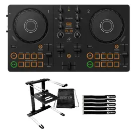 DJ-контроллер с джогом AlphaTheta DDJ-FLX2 Black с аксессуарами