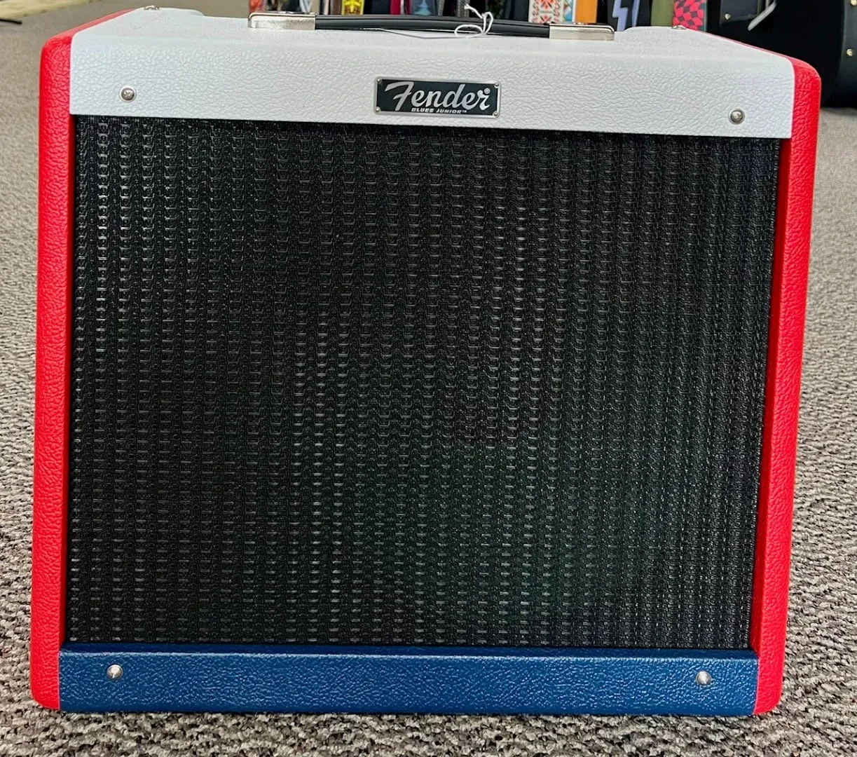 Fender Special Run Blues Jr IV Tube Guitar Amplifier 15 Watts, Red, White & Blue