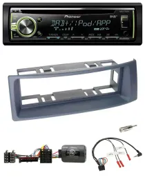 Автомагнитола Pioneer CD/DAB/USB/MP3 для Renault Scenic/Megane 1996–2000 серый