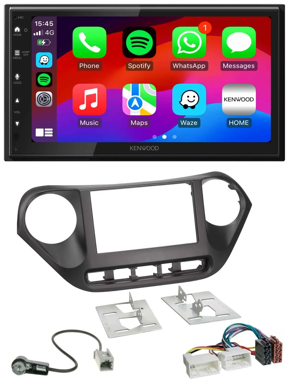 Автомагнитола для Hyundai i10 Kenwood 2-DIN DAB Bluetooth USB MP3
