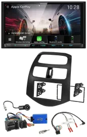 Kenwood Lenkrad 2DIN USB DAB Bluetooth Autoradio für Chevrolet Spark 2013-2015