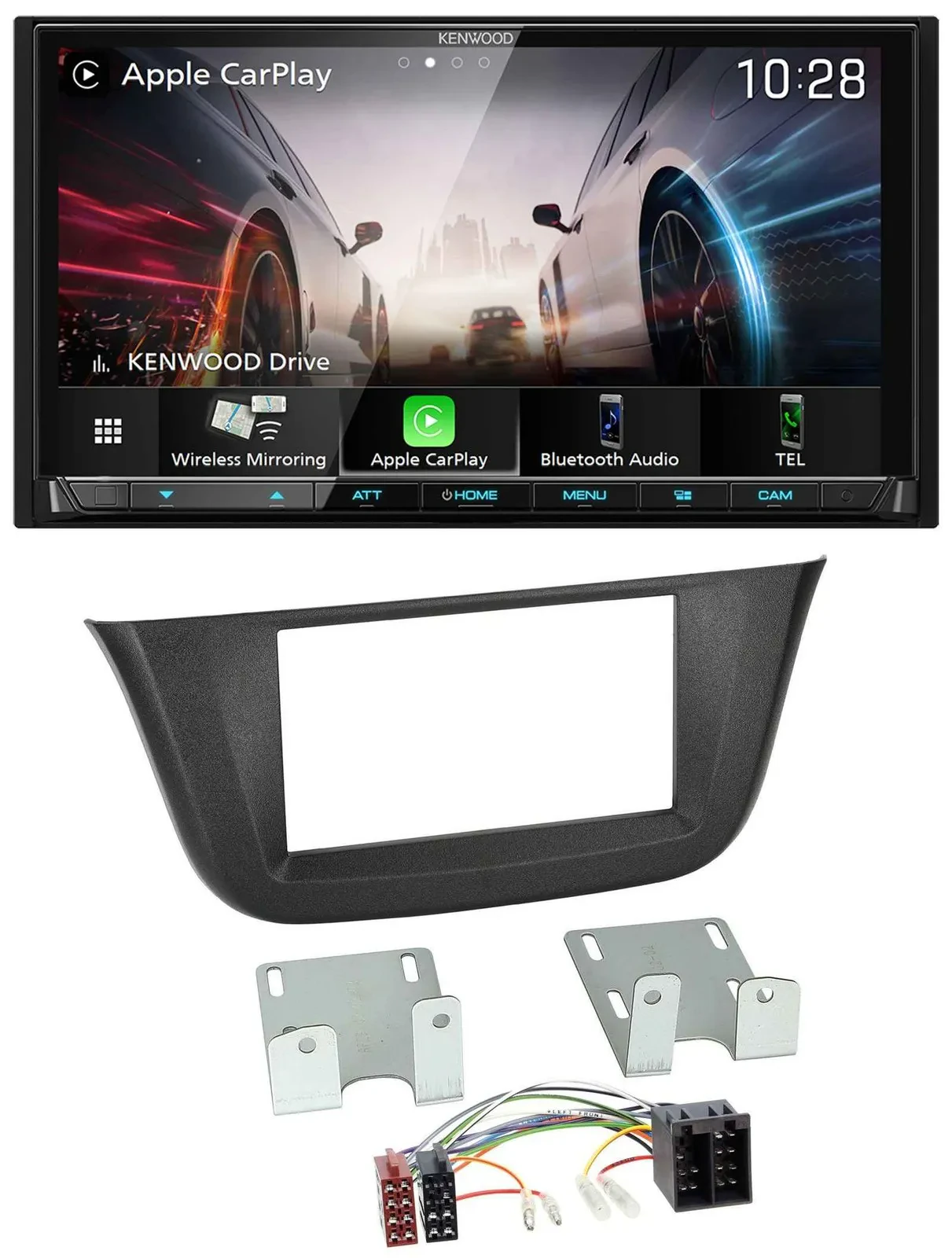 Kenwood MP3 2DIN USB DAB Bluetooth Autoradio für Iveco Daily (ab 2014)