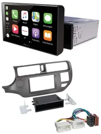 Pioneer Bluetooth MP3 DAB USB Autoradio für Kia Rio UB 2011-2014 anthrazit