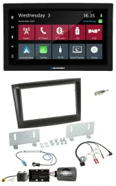 Blaupunkt DAB Bluetooth USB Lenkrad 2DIN Autoradio für Fiat Doblo ab 2015 schwar