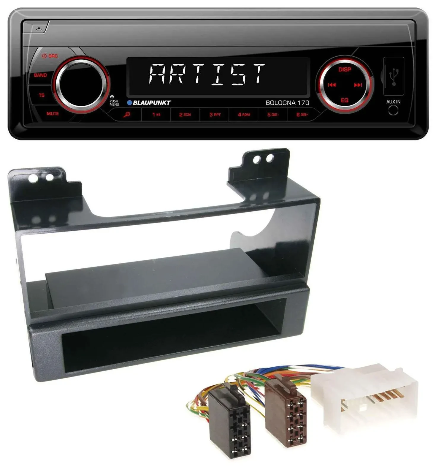 Blaupunkt SD USB 1DIN MP3 AUX Autoradio für Kia Carnival (ab 2006)