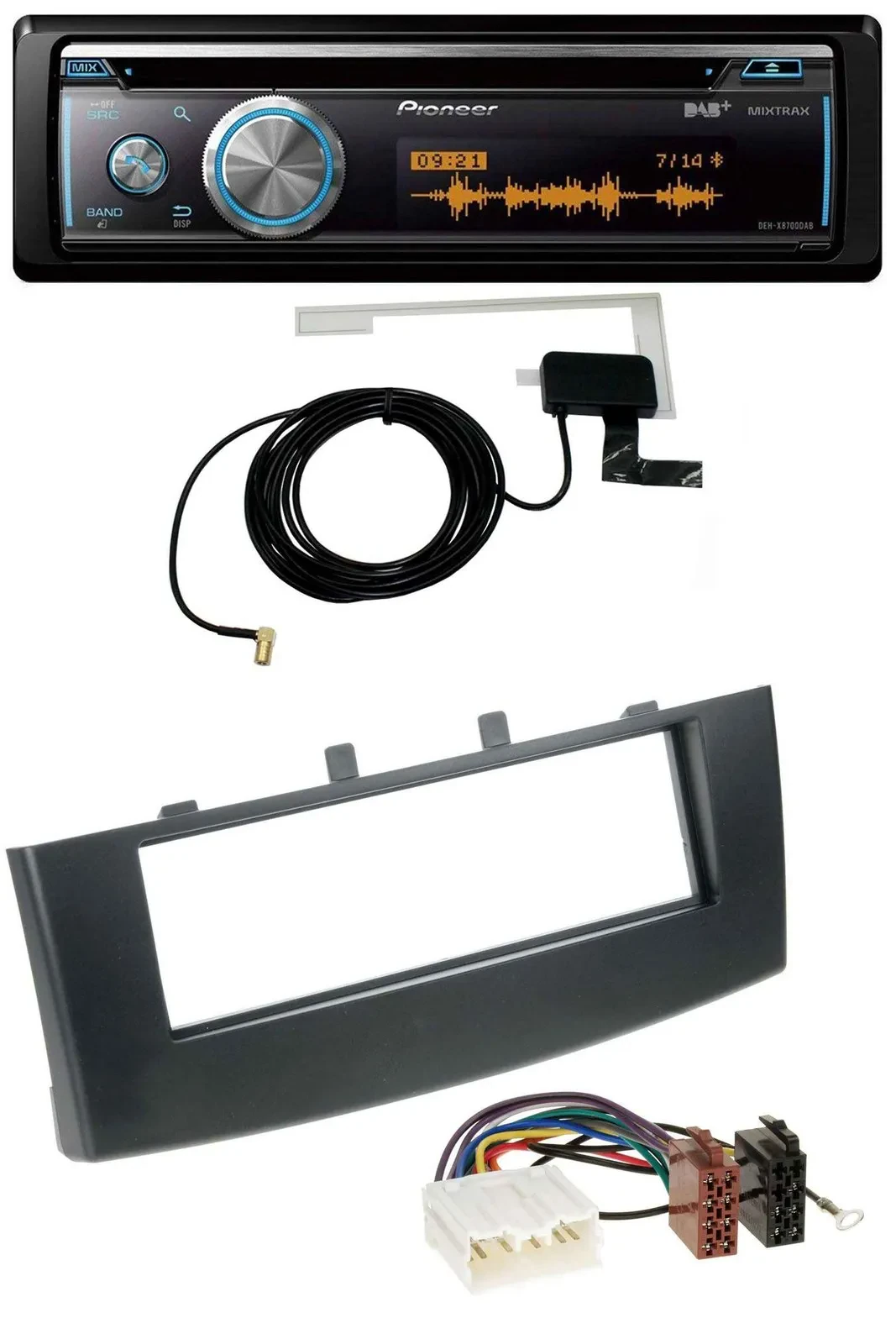 Автомагнитола для Mitsubishi Colt (с 2009) Pioneer Bluetooth, DAB, MP3, USB, CD