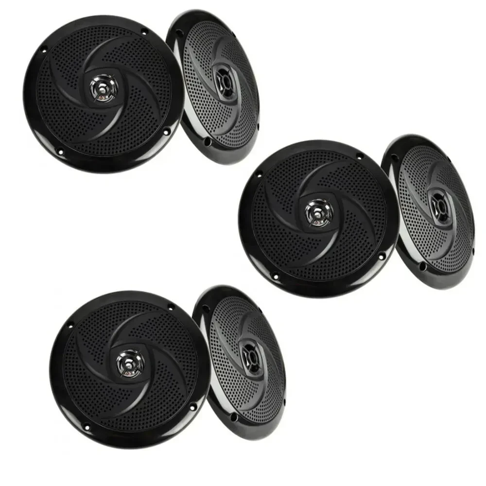 Динамики для морского применения Belva BMS65SB 6.5", 200W, малоглубокие, черные (набор, 3 пары)