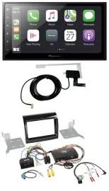 Автомагнитола Pioneer 2DIN Bluetooth DAB USB для Fiat/Citroen/Peugeot