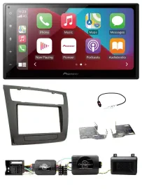 Pioneer USB Lenkrad DAB 2DIN Bluetooth Autoradio für BMW 1er PDC aut. Klima E87/