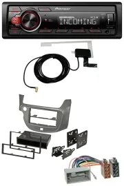 Автомагнитола для Honda Jazz (с 2009 года) Pioneer USB MP3 DAB Bluetooth, серебристая