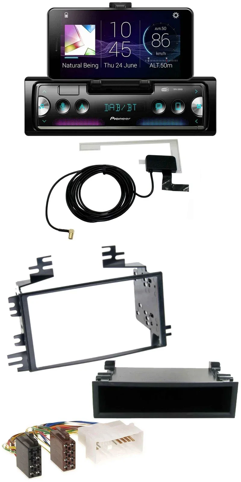 Pioneer DAB Bluetooth MP3 USB Autoradio für Kia Rio Hyundai Accent 2006-2011