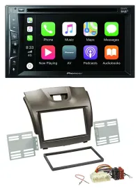 Pioneer MP3 USB DVD Bluetooth DAB 2DIN Autoradio für Isuzu D-Max ab 2012 grau