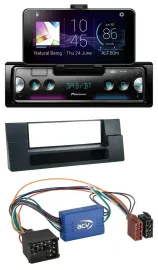 Pioneer USB MP3 Bluetooth DAB Autoradio für BMW 5er E39 X5 E53 Ablagefach Aktivs