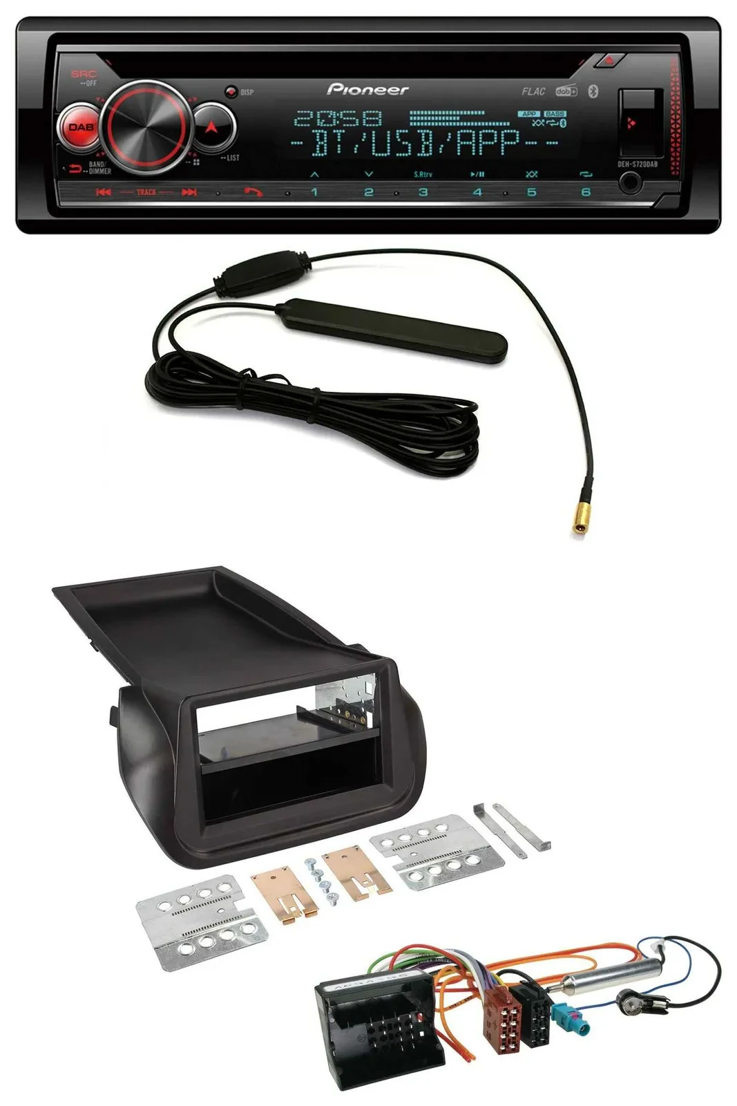 Автомагнитола для Citroen Nemo, Peugeot Bipper Pioneer USB, DAB, MP3, Bluetooth, CD