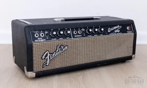 1967 Fender Bassman Black Panel Vintage Tube Amp Head AB165, Serviced