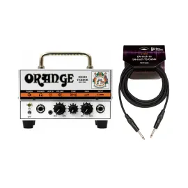 Orange Amps Micro Terror 20 Watt Tube Preamp Compact Tube Amp with Cable Bundle