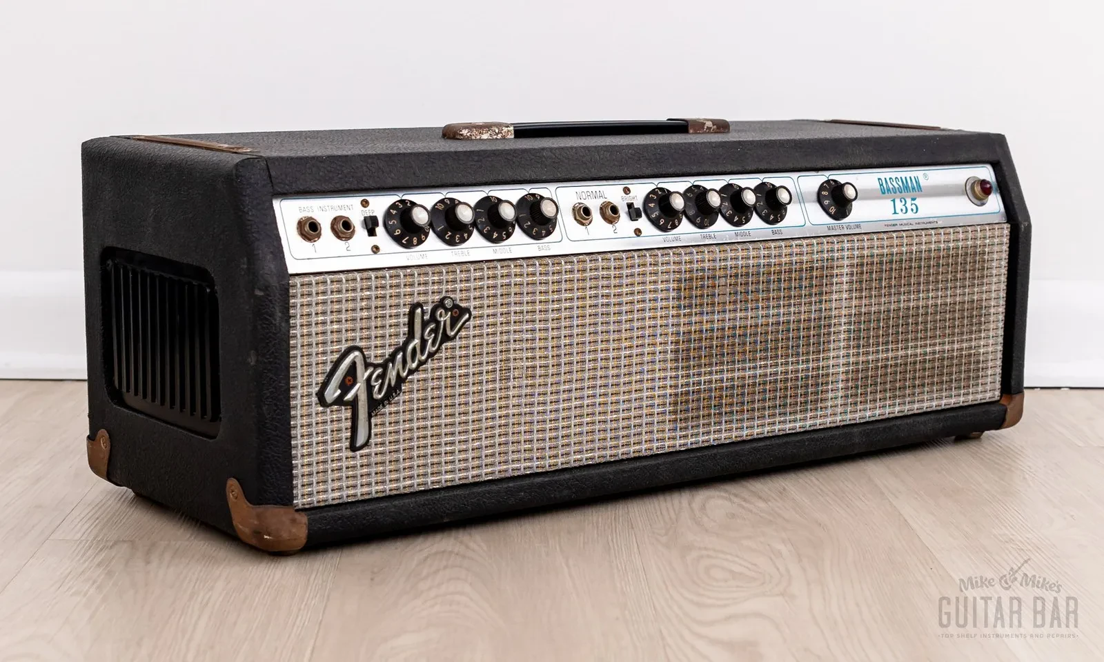 1979 Fender Bassman 135 Silverface Export Vintage Tube Amp Head, Serviced