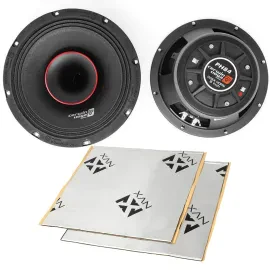 Cerwin-Vega PH84 8” Pro Series FullRange Speakers + Sound Damping
